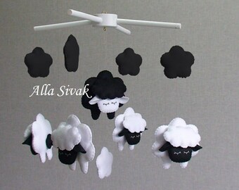 cot mobile sheep