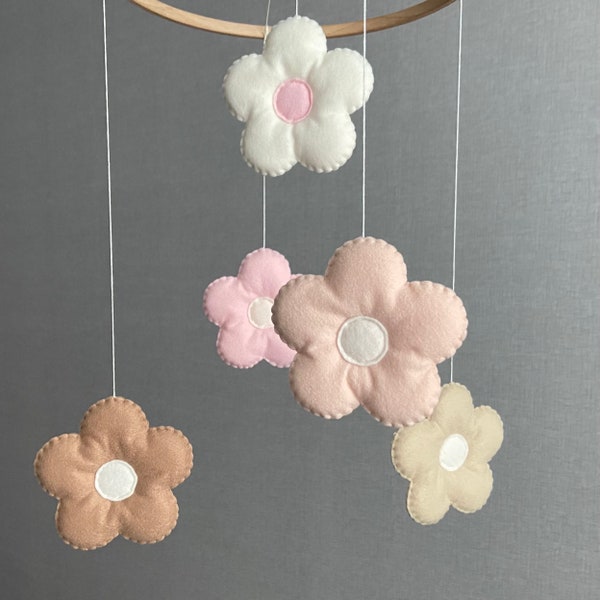 Baby mobile girl, Daisy mobile for nursery, Nursery mobile, Daisy mobile, Flower mobile, Crib mobile girl, Floral mobile, Mobile baby