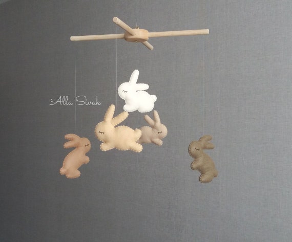 Bunny mobile nursery, Rabbit mobile, Bunny nursery decor, Peter Rabbit mobile, Nursery mobile, Bunny nursery decor, Bunnies mobile