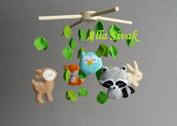 woodland creatures mobile