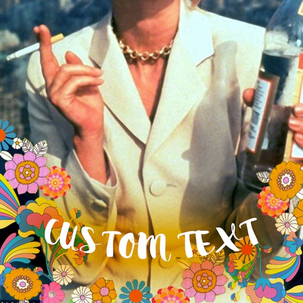 Custom Floral Groovy Snapchat Geofilter - Toute occasion - PERSONNALISÉ