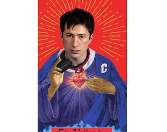 Shane Hollander Heated Rivalry Glass Prayer Candle