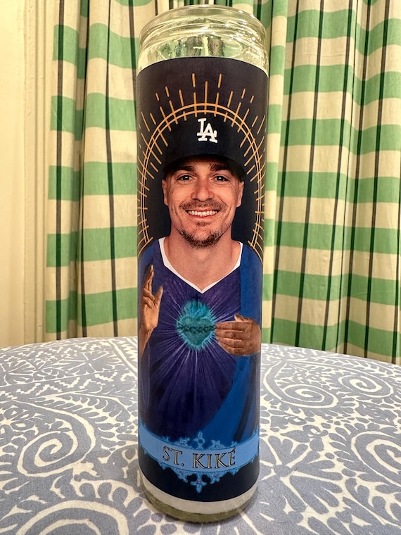Kiké Hernández Dodgers Glass Prayer Candle - Etsy