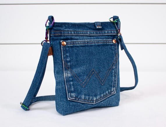 Wrangler Jean Pocket Crossbody Phone Bag // Rainbow Hardware