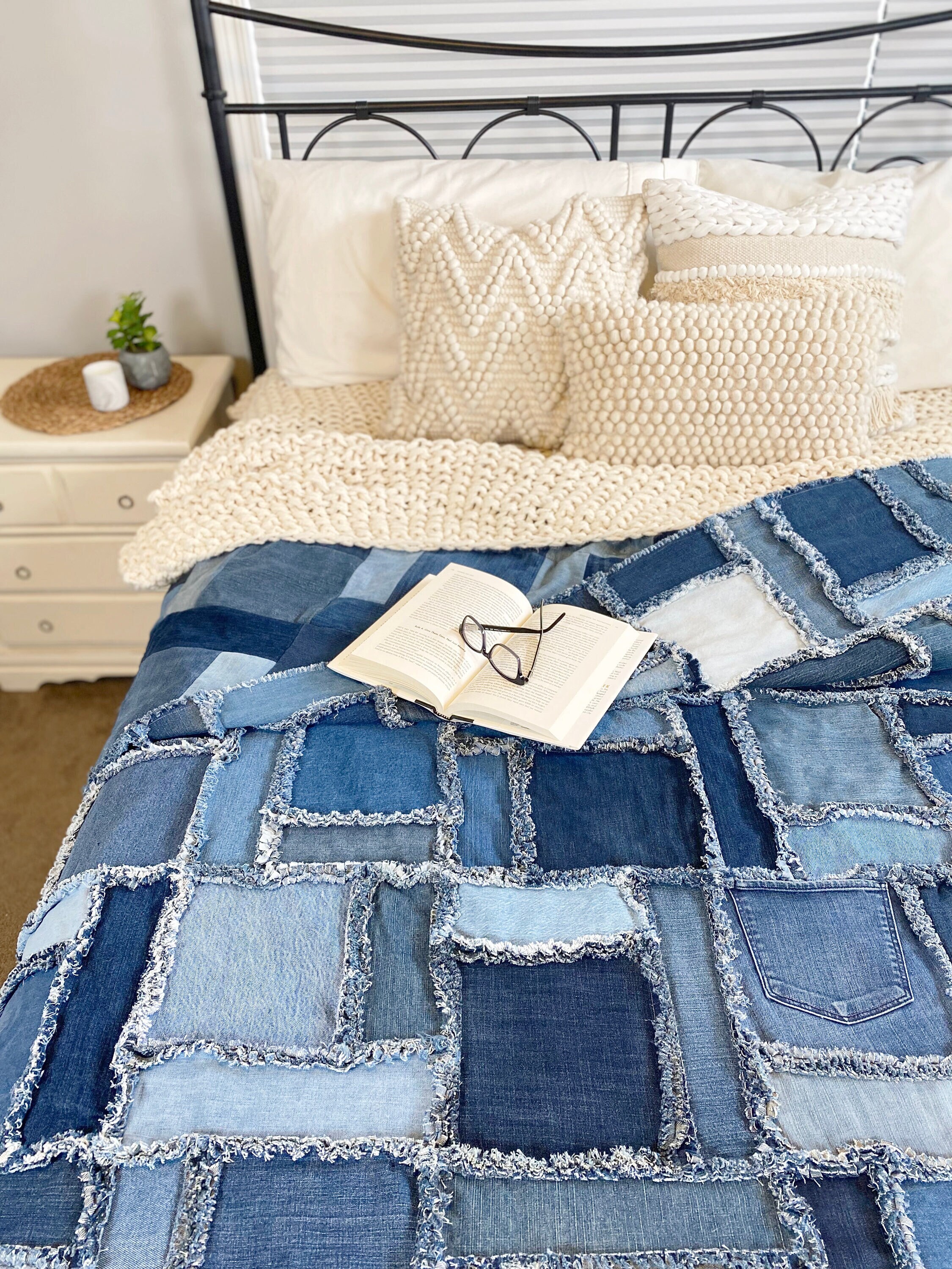 Denim weighted blanket sale