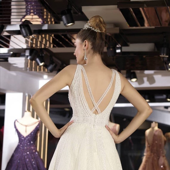 bling and lace wedding dresses