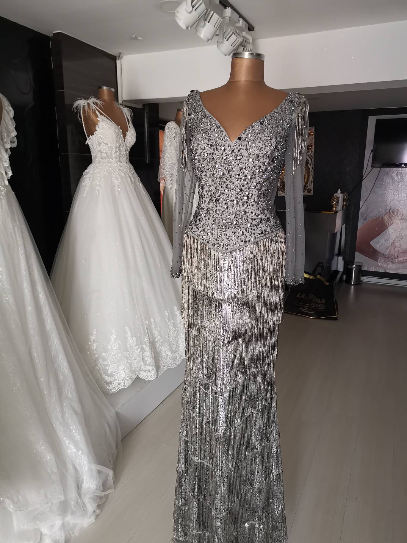 heavy beaded dress