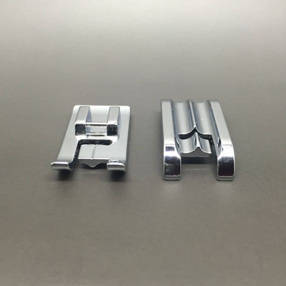 EDGE STITCH FOOT SCREW ON WORKS ON TOYOTA~BROTHER~SINGER~SILVER+