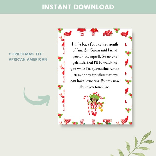 Elf Quarantine Letter - Etsy