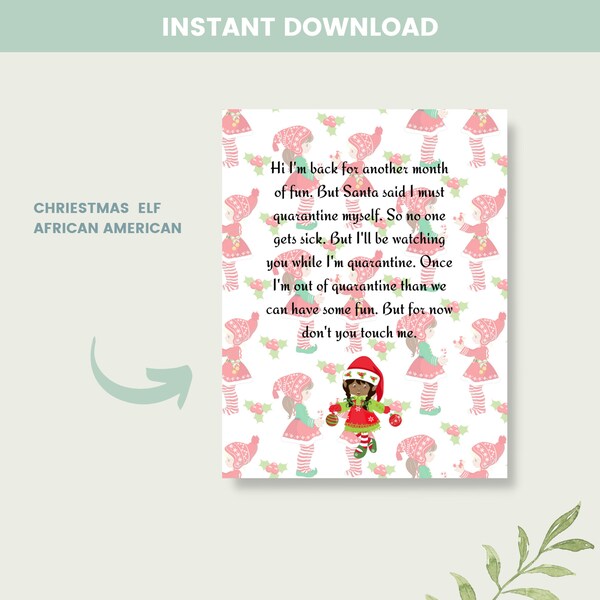 Elf Quarantine Letter - Etsy