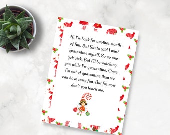 Elf Quarantine Letter | Etsy
