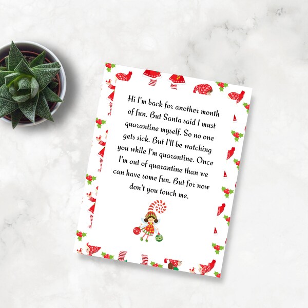 Elf Quarantine Letter - Etsy