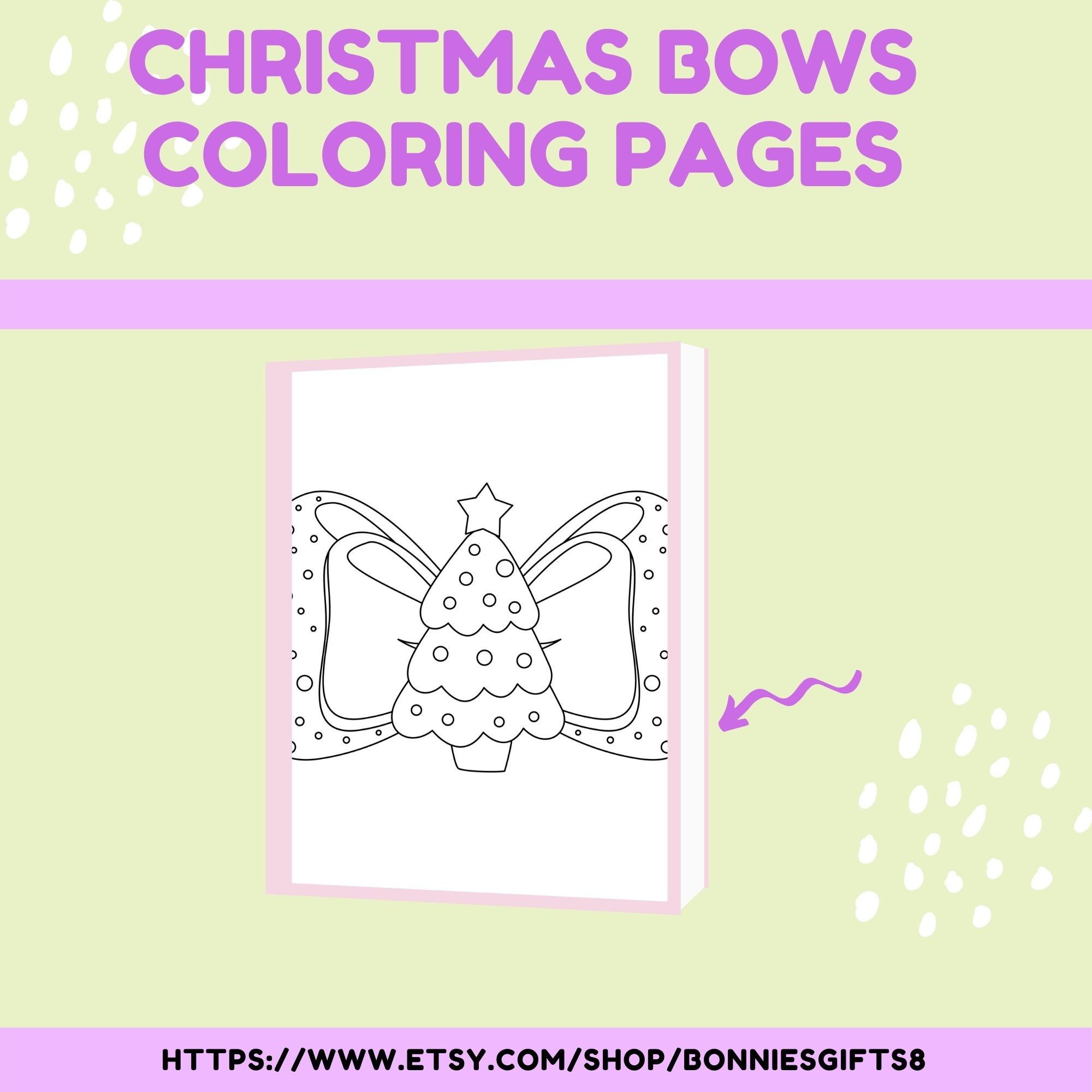 Christmas Bow Coloring Pages