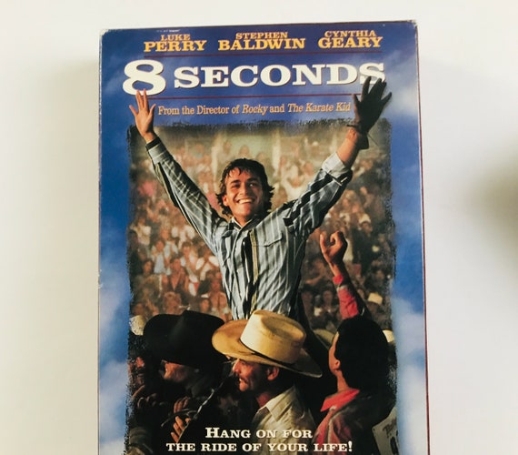 8 Seconds, 1994 Vintage VHS Tape VCR Movie Classic Home