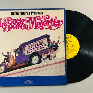 Randy Sparks The Back Porch Majority, Live from Ledbetter&#39;s, 1965 vintage LP record album music vinyl audio LN 24134