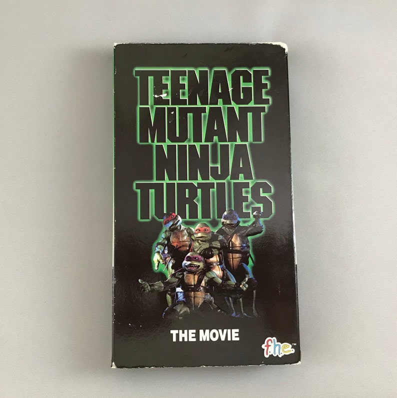 VHS Teenage Mutant Ninja Turtles THE MOVIE 1990 live action Etsy