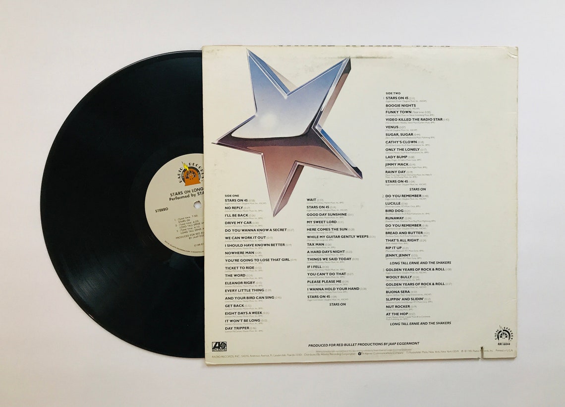 Stars on Long Play, 1981 Dutch Novelty Band Vintage Retro LP Record