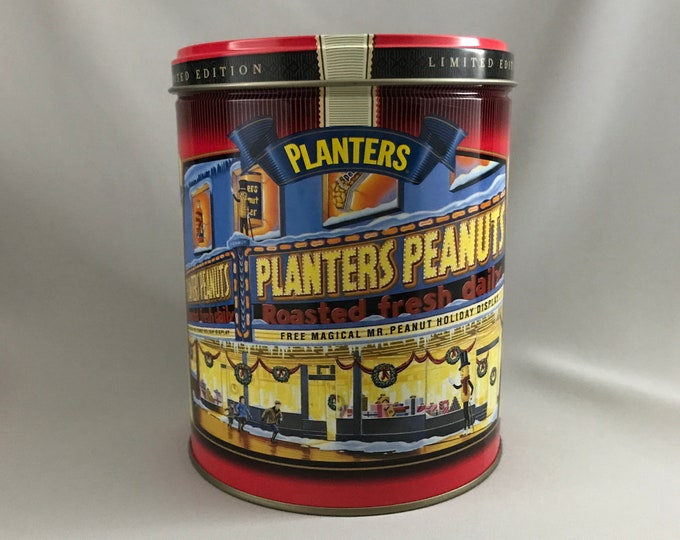 Vintage TIN, Planters Peanuts Limited Edition Christmas, 2 in Series