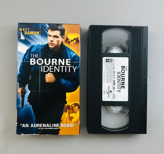 The Bourne Identity, 2002 Matt Damon vintage VHS tape vintage 