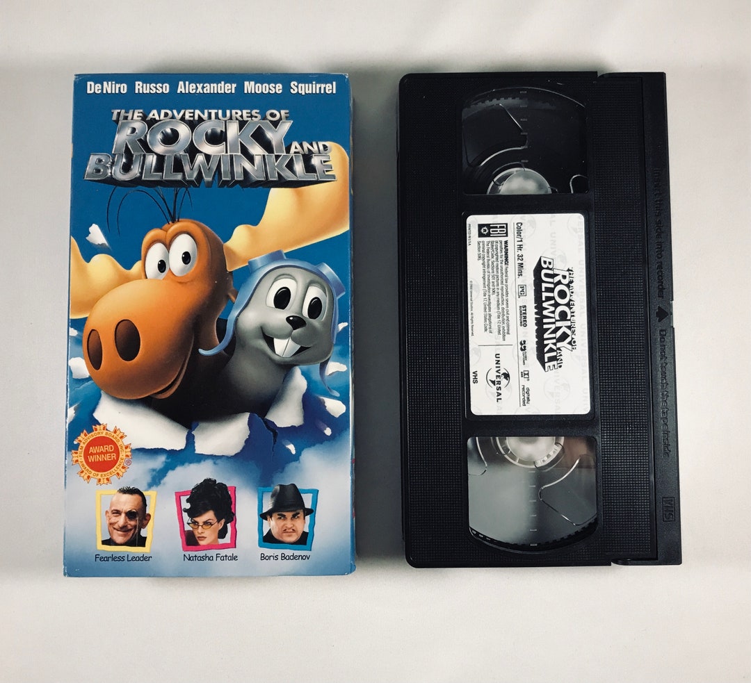 Adventures of Rocky and Bullwinkle, 2001 Vintage VHS Tape VCR