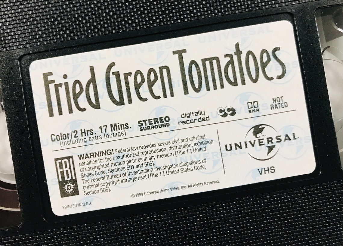 Fried Green Tomatoes 1991 Vintage VHS Tape VCR Movie Extended Etsy
