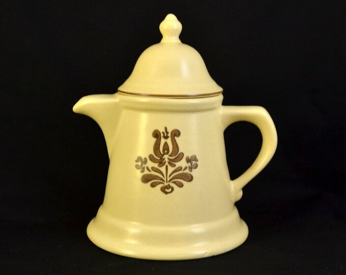 Pfaltzgraff Village MINI TEAPOT With Lid, Retro Retired Vintage Folk