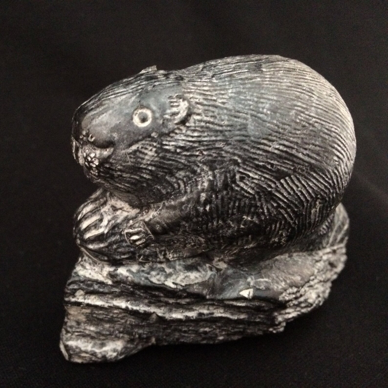 Carved Soapstone BEAVER Wolf Original Handmade in Canada Etsy