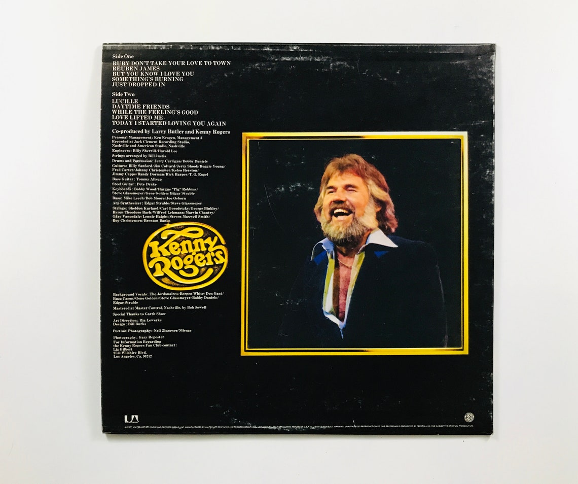 Kenny Rogers Ten Years of Gold 1977 vintage LP record album | Etsy