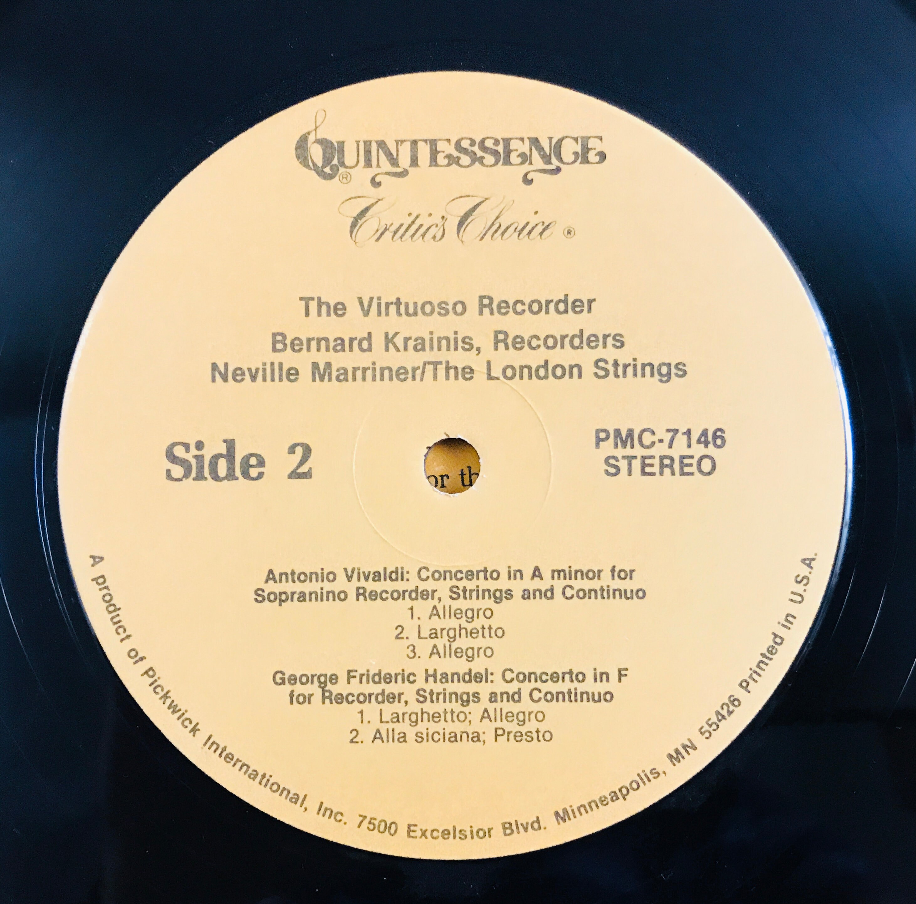 The VIRTUOSO RECORDER 1966 Vintage LP Record Album Music Etsy