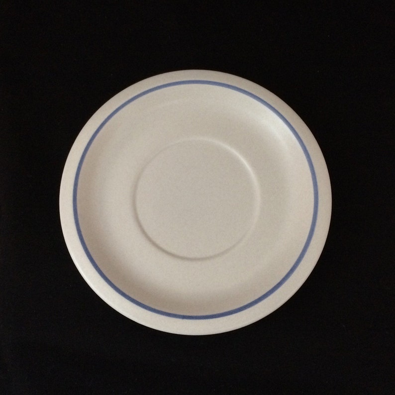 Pfaltzgraff Yorktowne, SAUCER, for flat cup vintage retro folk art classic dinnerware blue dishes Made in USA 3553 image 1