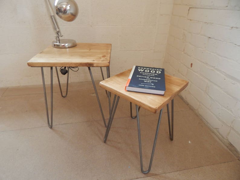 Side Table Nesting Tables Plant Stands Rustic Reclaimed Wood Etsy UK