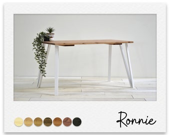 Industrial style Large desk or table featuring box hairpin legs, choice of colours and sizes, made to measure. Ronnie