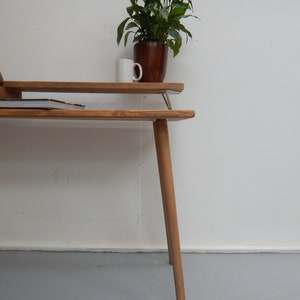 Scandi Desk Rustic, Vintage, Monitor Stand, Handmade, Industrial, Reclaimed Wood Custom Sizes and Colours Hairpin Legs image 8