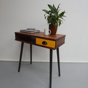 Console Table/ Entry Table/ Standing Desk / Hall Table / Reclaimed Wood / Scandi / Tapered Legs / Bespoke / Rustic F&B / Mid Century image 2