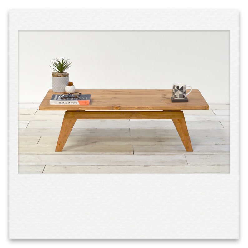 Classic Mid Century Coffee Table Scandi Style Solid Wood Etsy