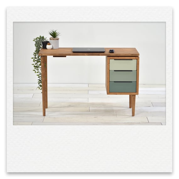 3 drawer wooden desk discount