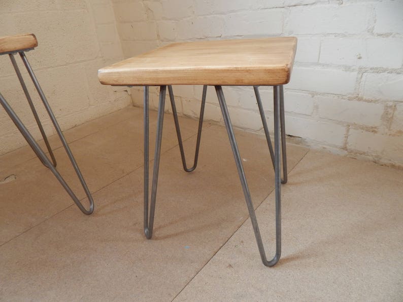 Side Table Nesting Tables Plant Stands Rustic Reclaimed Wood Etsy UK