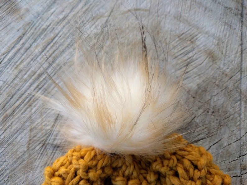 beanie knit hat super bulky beanie SALE!! Shaughnessy Hat Hand knit faux fur pompom hat knit beanie womens beanie adult beanie