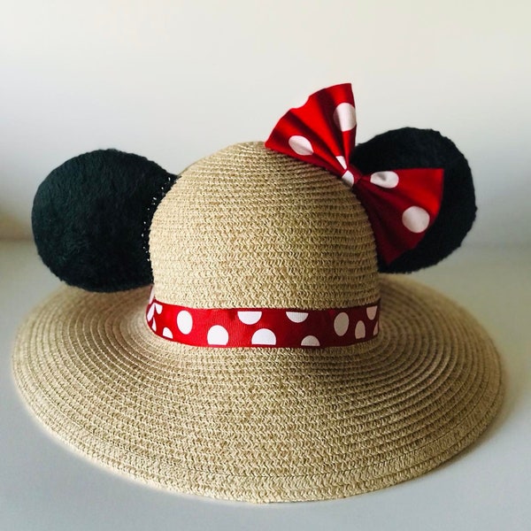 Minnie Mouse Ponytail Ear Hat