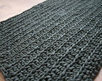 Gestrickter Teppich Etsy