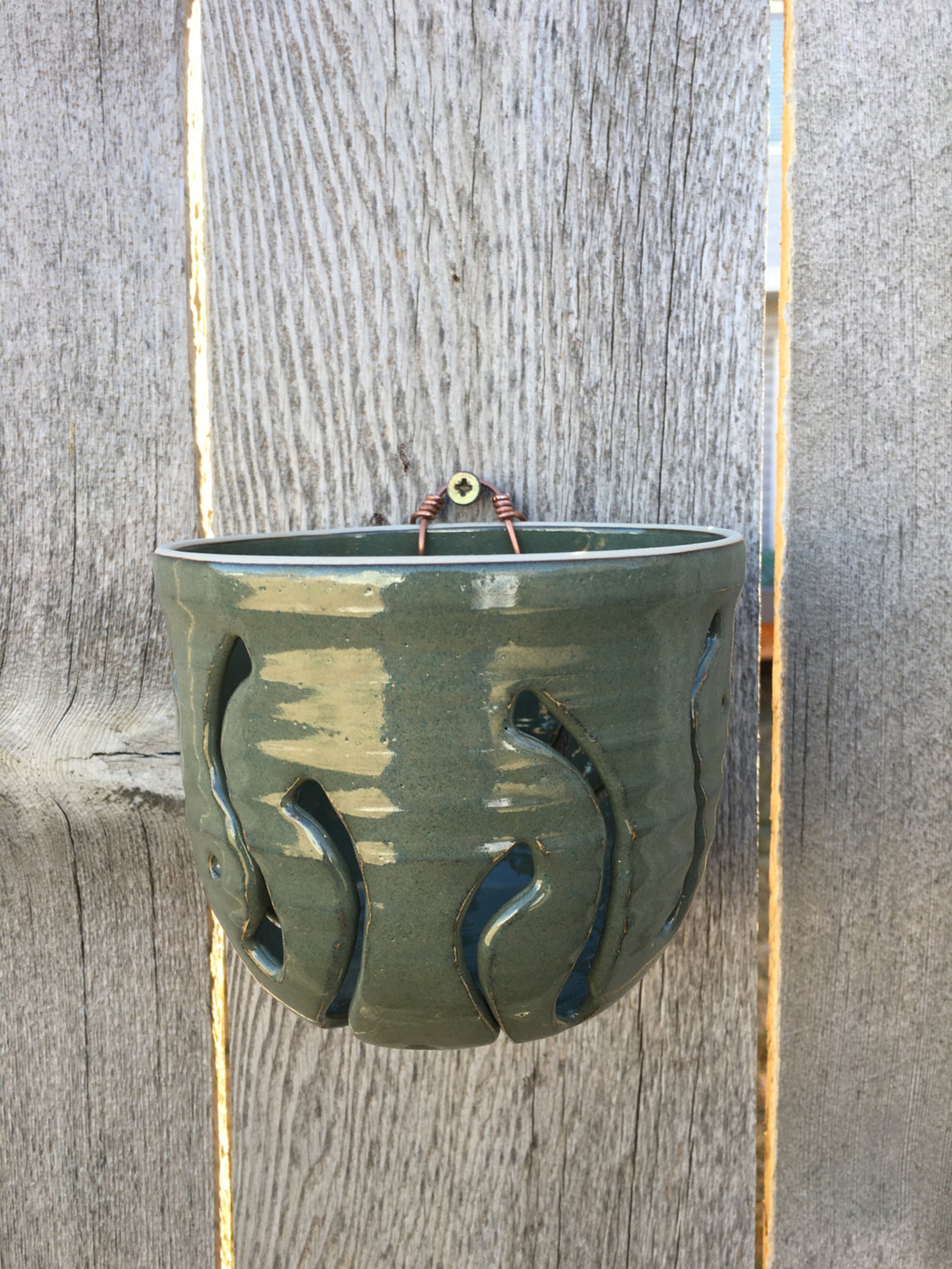 Handmade Wallhanging Orchid Pot Etsy