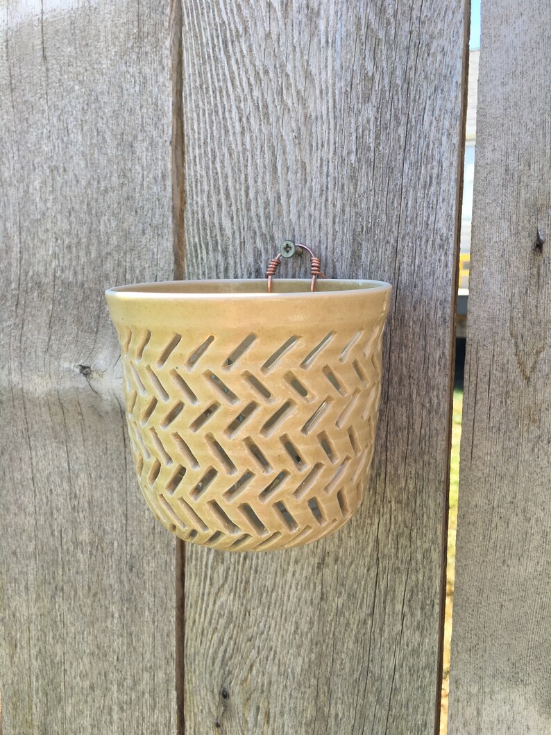 Handmade Wallhanging Orchid Pot Etsy