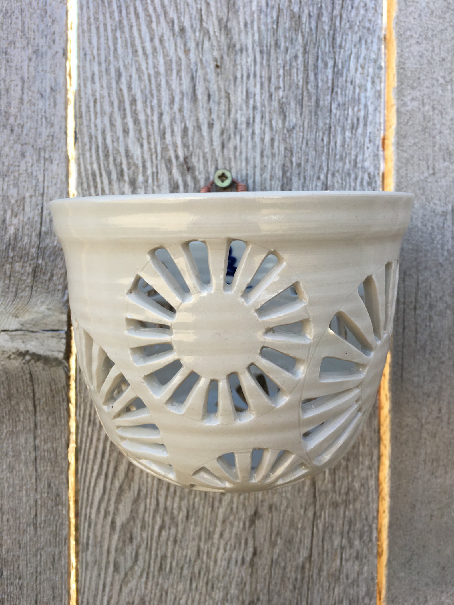 Handmade Wallhanging Orchid Pot Etsy