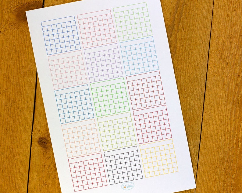 mini calendar grid printable for bullet journal planner etsy