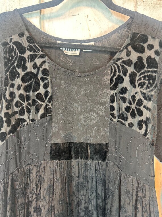 VIntage Bila Maxi Dress// Vintage Indian Rayon Dr… - image 6