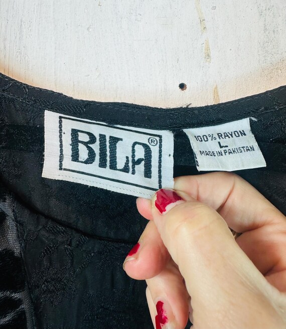 VIntage Bila Maxi Dress// Vintage Indian Rayon Dr… - image 8