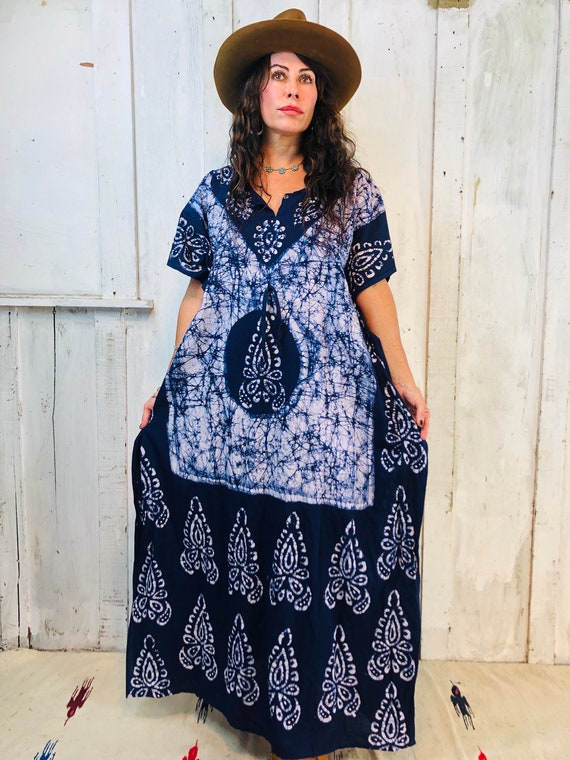 Vintage 70s Kaftan//Vintage Indian Caftan // Bohe