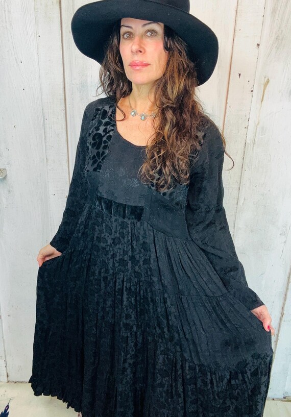 VIntage Bila Maxi Dress// Vintage Indian Rayon Dr… - image 7