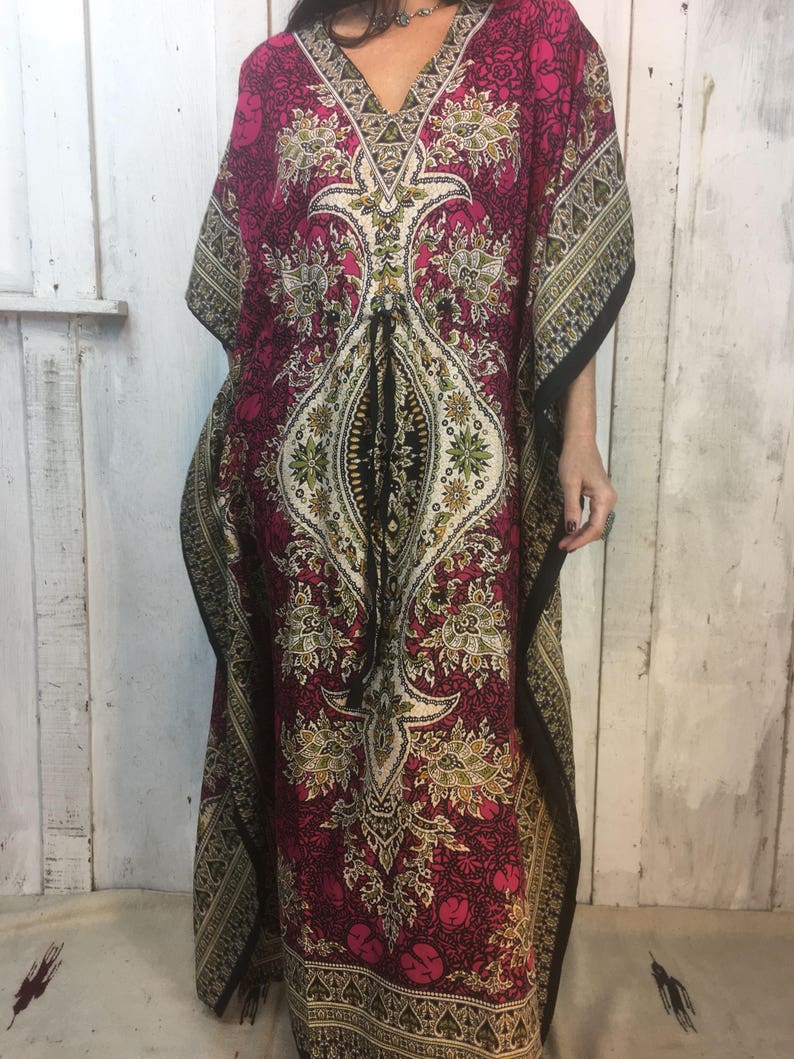 Vintage 70s Kaftan//Vintage Indian Caftan // Bohemian Magical | Etsy