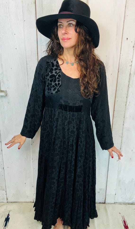 VIntage Bila Maxi Dress// Vintage Indian Rayon Dr… - image 2